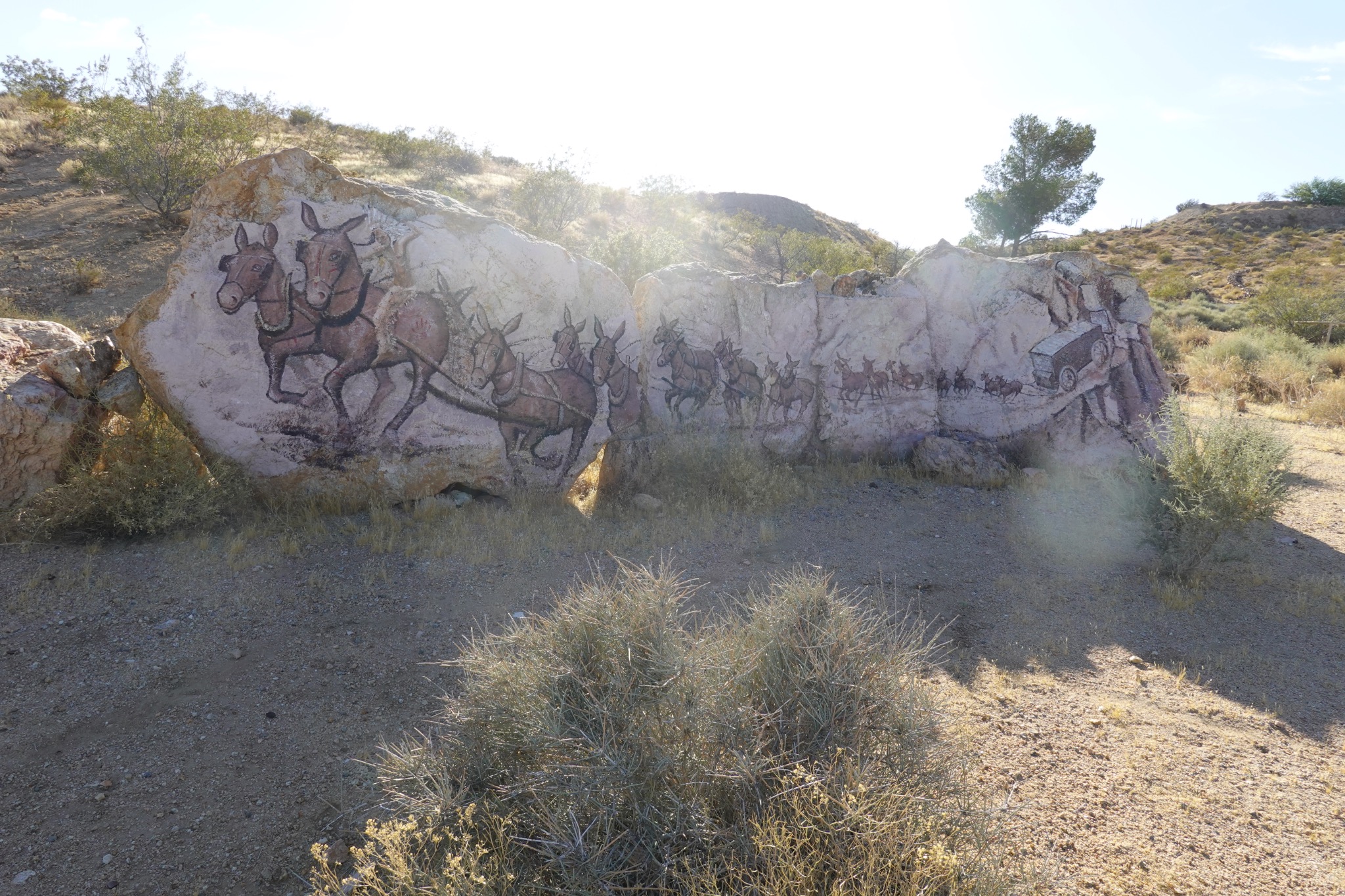 Historic Mojave Desert mural